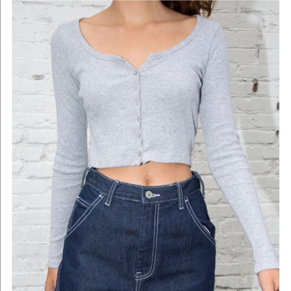 Brandy Melville Tops - NWT gray zelly long sleeve